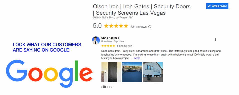 courtyard wrought iron - OlsonIron.com Google Reviews